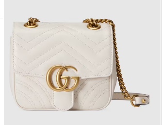 Gucci GG Marmont mini shoulder bag 739682 white