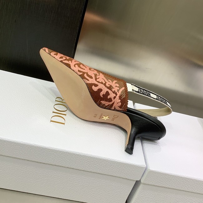 Dior JADIOR SLINGBACK PUMP heel height 6.5CM 93126-5