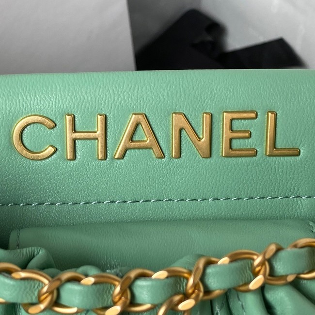 Chanel SMALL BUCKET BAG AS3793 Light Green