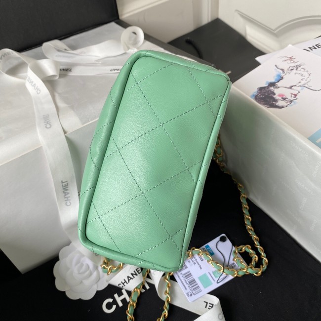 Chanel SMALL BUCKET BAG AS3793 Light Green