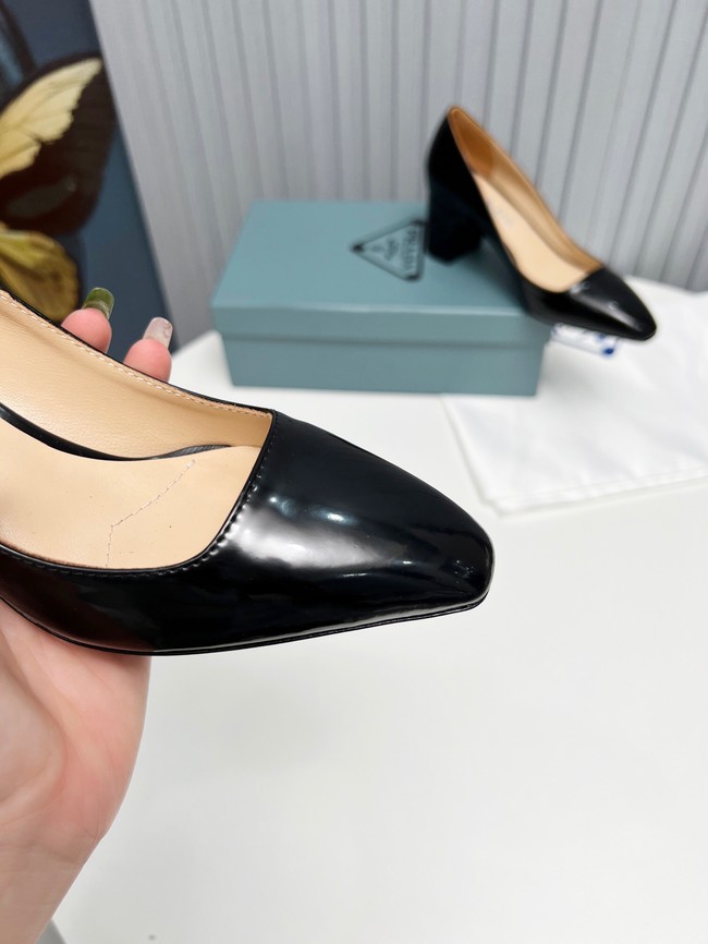 Prada Patent-leather slingback pumps 93175-4