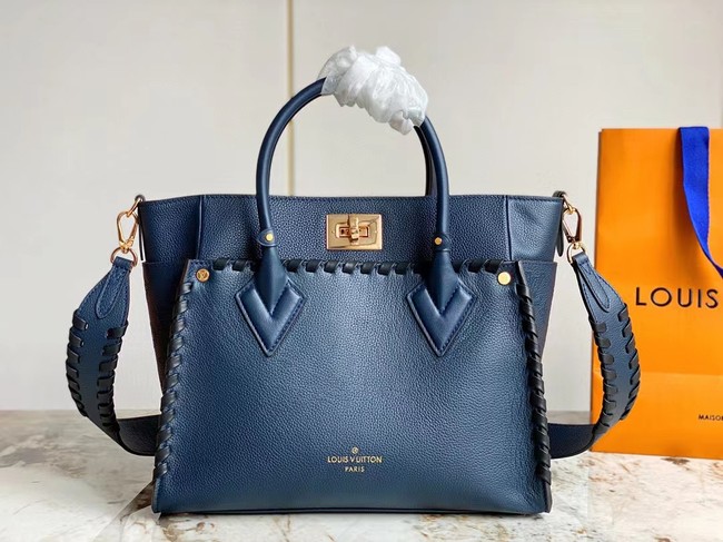 Louis Vuitton On My Side MM M21569 Navy Blue