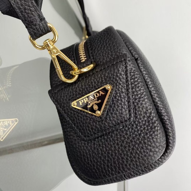 Prada Medium leather bag 1BH187 black