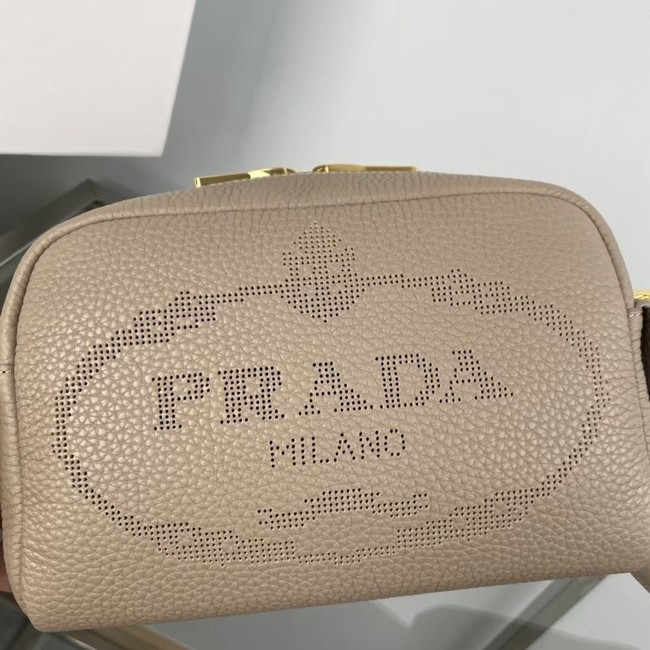 Prada Medium leather bag 1BH187 gray