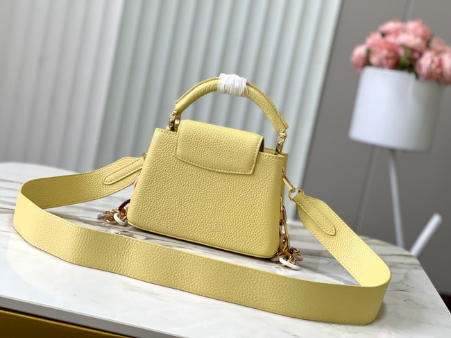 Louis Vuitton Capucines Mini M21798 Jaune Plume Yellow