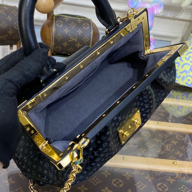 Louis Vuitton Monogram Clutch M22327 black