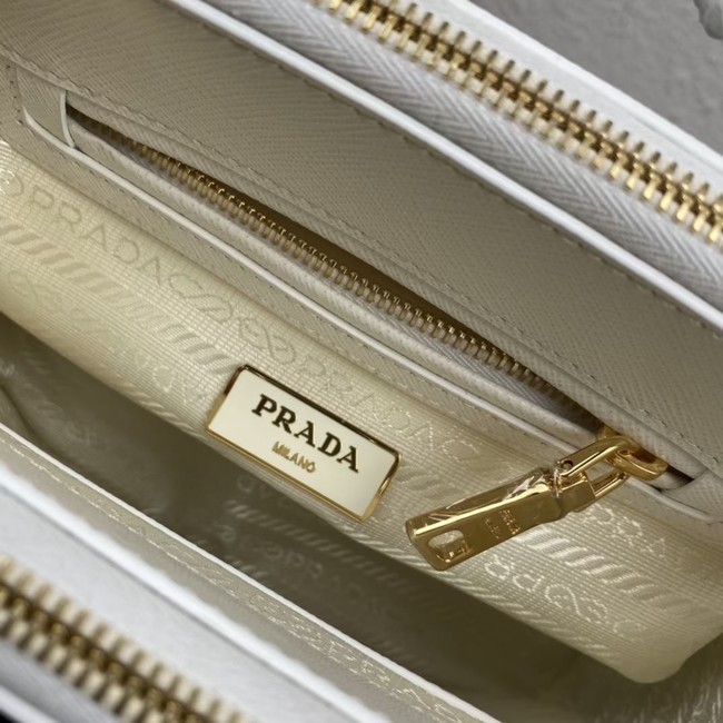 Prada Galleria Saffiano leather mini-bag 1BA906 white