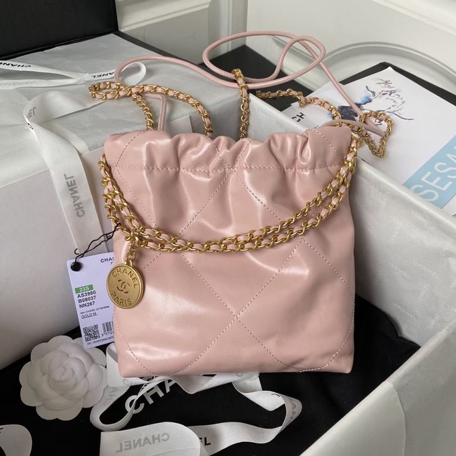 CHANEL 22 MINI HANDBAG AS3980 pink