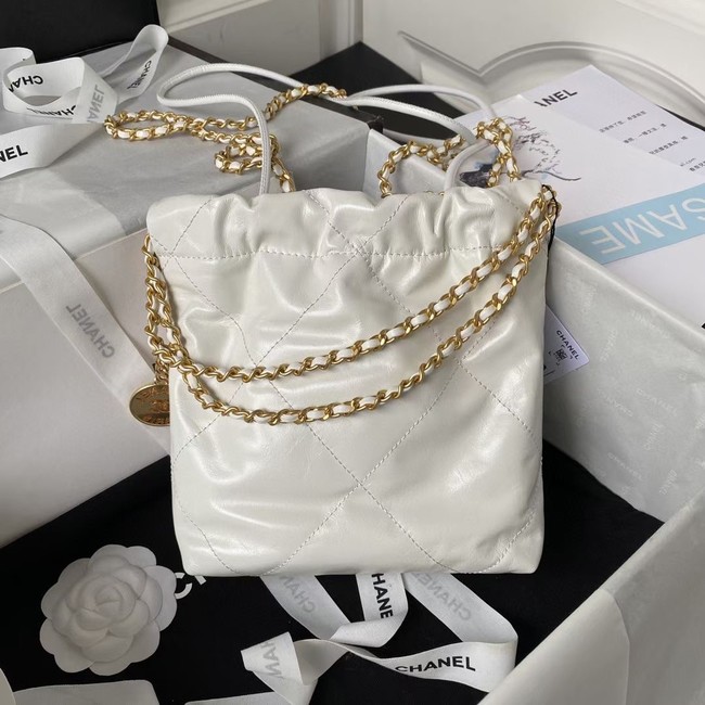 CHANEL 22 MINI HANDBAG AS3980 white