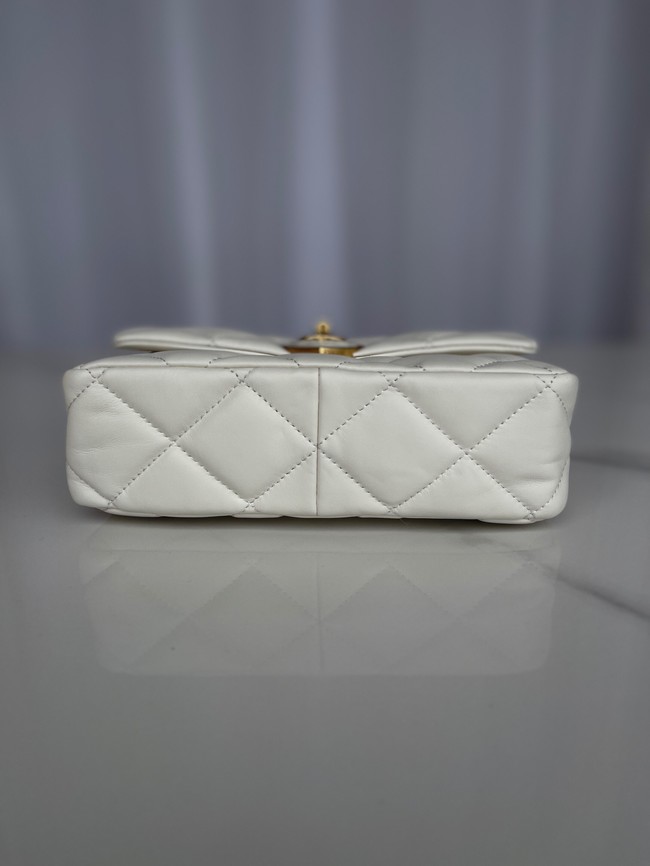 Chanel MINI FLAP BAG AS3986 white