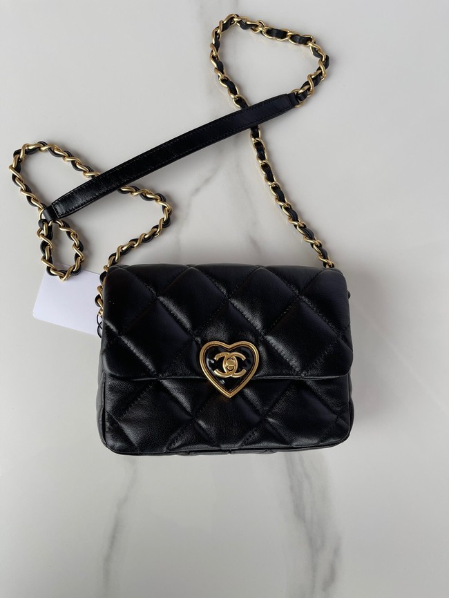 Chanel MINI FLAP BAG AS3979 black