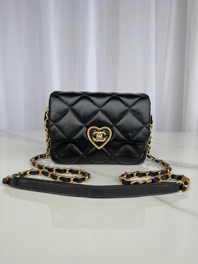 Chanel MINI FLAP BAG AS3979 black