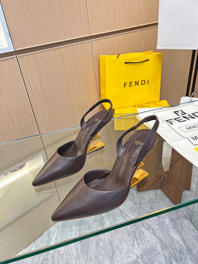 Fendi First leather high-heeled slingbacks 93254-3