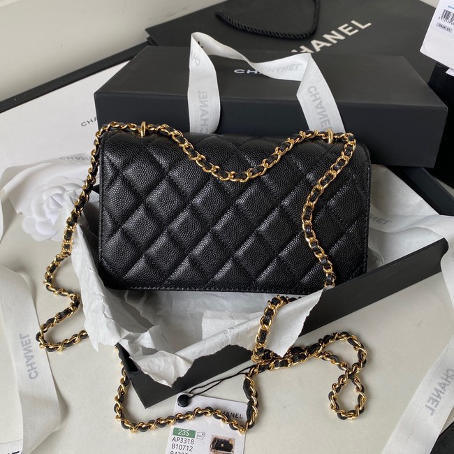 CHANEL WALLET ON CHAIN AP3318 black