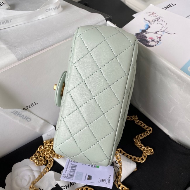 Chanel MINI FLAP BAG AS4040 light green