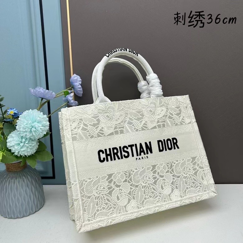 MEDIUM DIOR BOOK TOTE Effect M1296ZSEL White