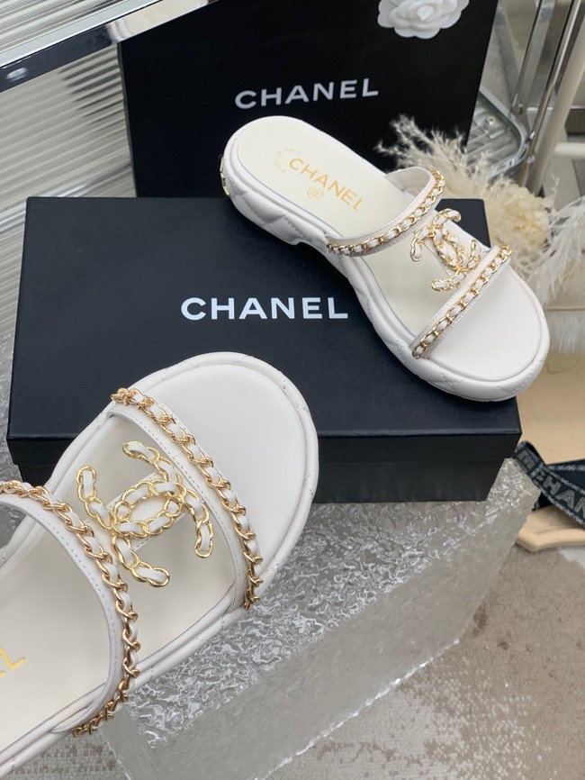 Chanel slippers heel height 3CM 93322-1