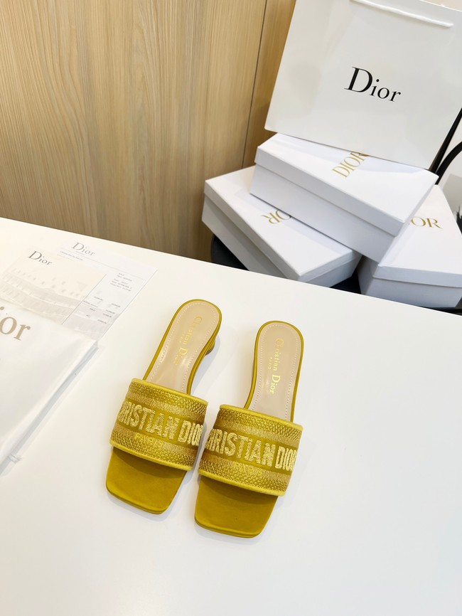 Dior DWAY SLIDE Embroidered Cotton 93320-3