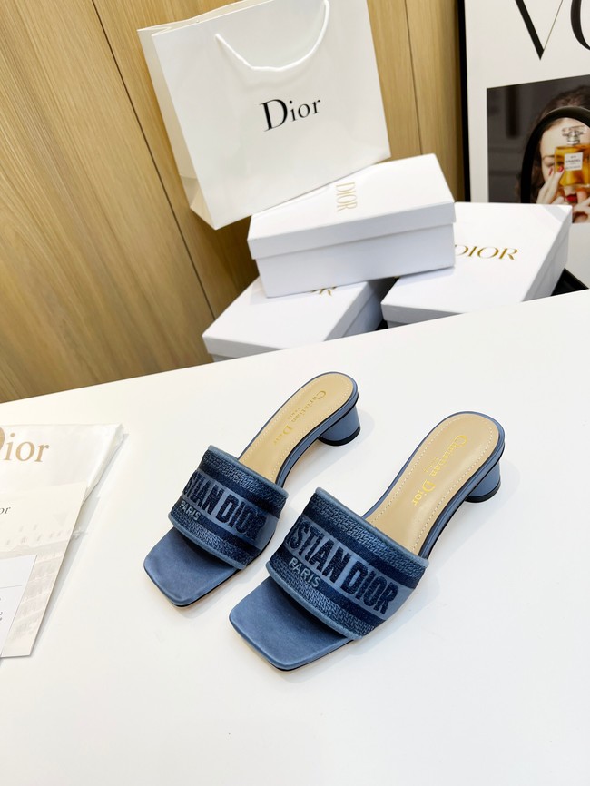 Dior DWAY SLIDE Embroidered Cotton 93320-6