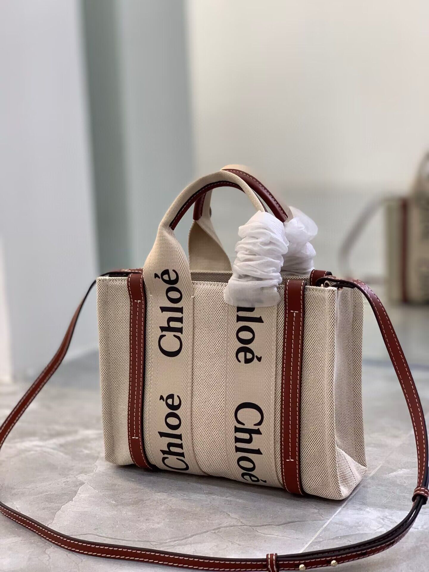 Chloe Cloth & leather 7576 Brown