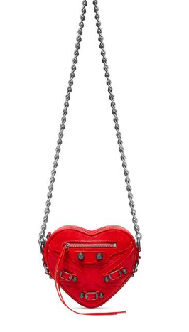 Balenciaga WOMENS LE CAGOLE HEART MINI BAG 27811 red