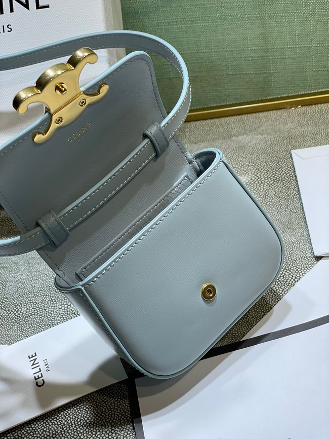 Celine MINI TRIOMPHE IN CALFSKIN 10I512 light blue