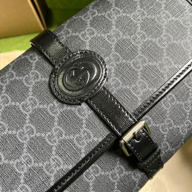 Gucci GG messenger bag with Interlocking G 745679 black