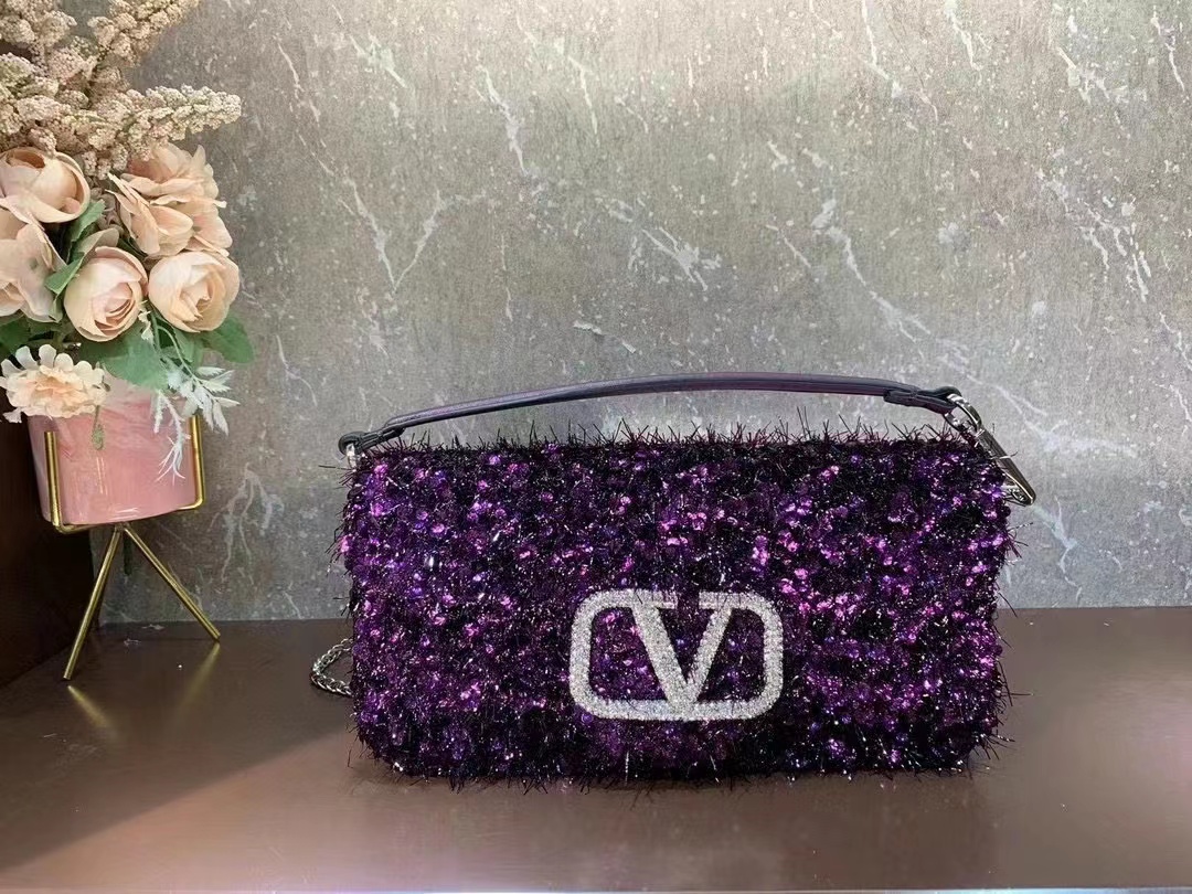 VALENTINO LOCO Imitation crystal handbag 0K30-6