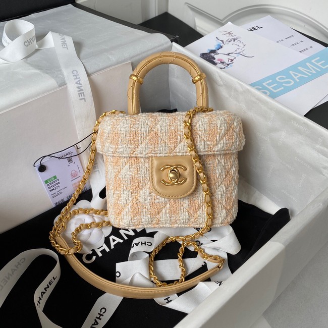 CHANEL SMALL VANITY CASE AS3973 apricot