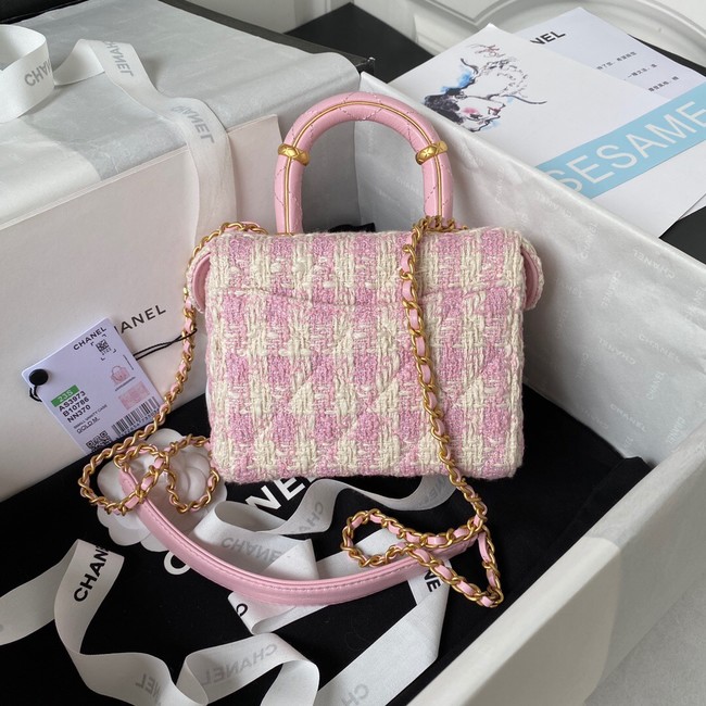 CHANEL SMALL VANITY CASE AS3973 pink