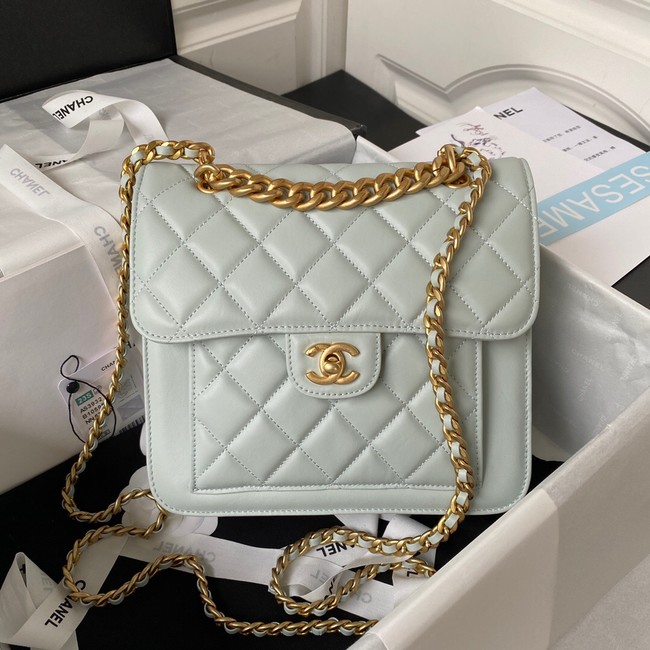 Chanel SMALL FLAP BAG AS3932 LIGHT BLUE