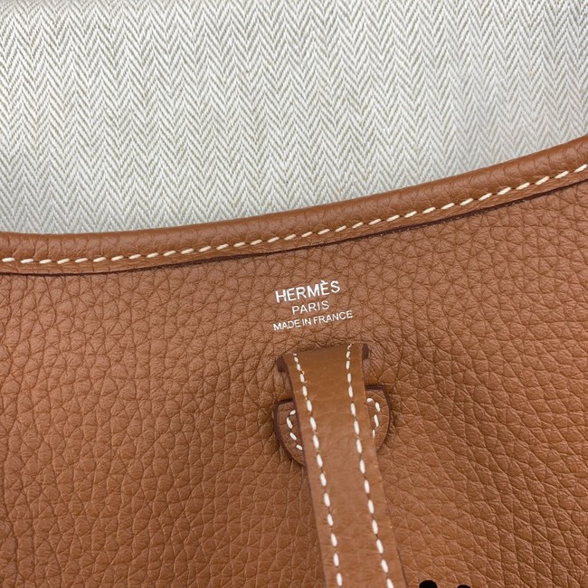 Hermes Evelyne original togo leather mini Shoulder Bag H15655-4