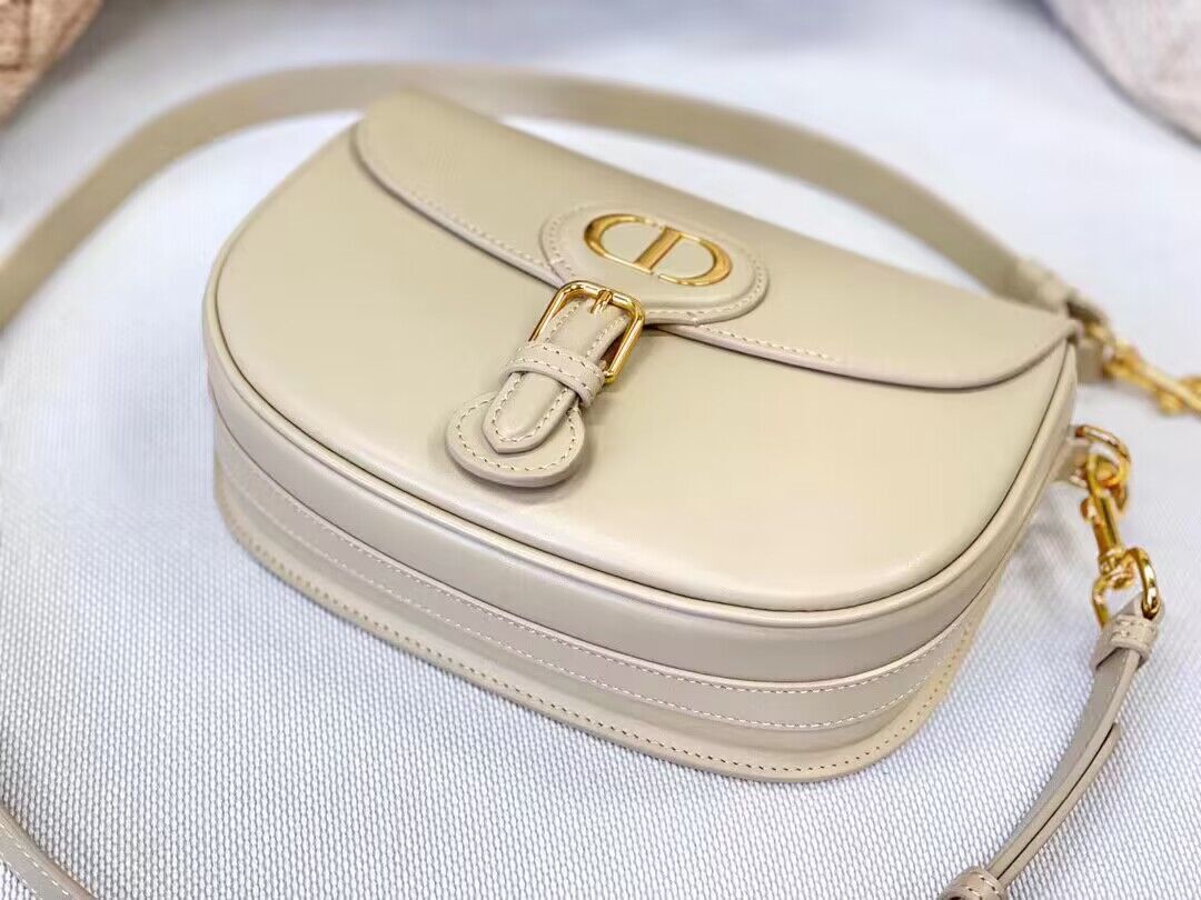 MEDIUM DIOR BOBBY BAG Box Calfskin M9319 Cream