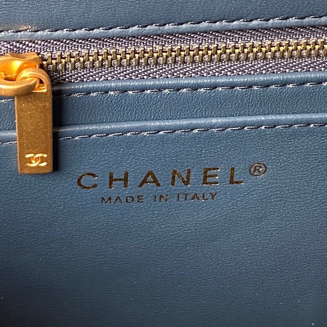 Chanel SMALL FLAP BAG AS4064 dark blue