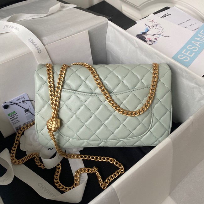 Chanel SMALL FLAP BAG AS4064 light blue