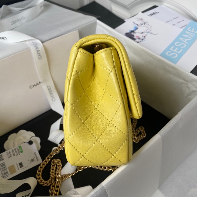 Chanel SMALL FLAP BAG AS4064 yellow