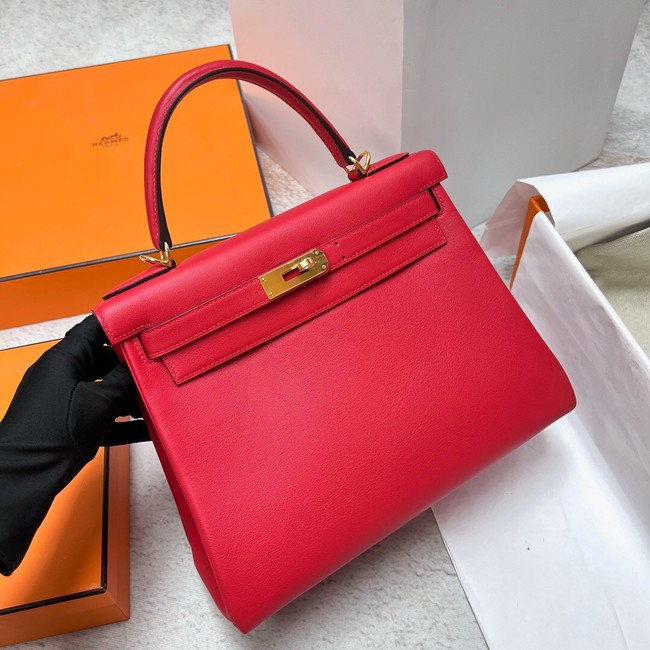 Hermes BOX Leather KL28 red