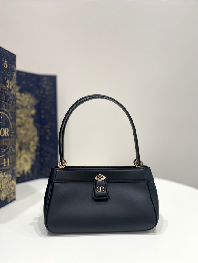 MEDIUM DIOR KEY BAG Black Box Calfskin M1843O