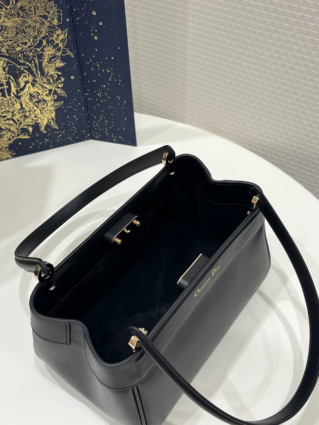 MEDIUM DIOR KEY BAG Black Box Calfskin M1843O