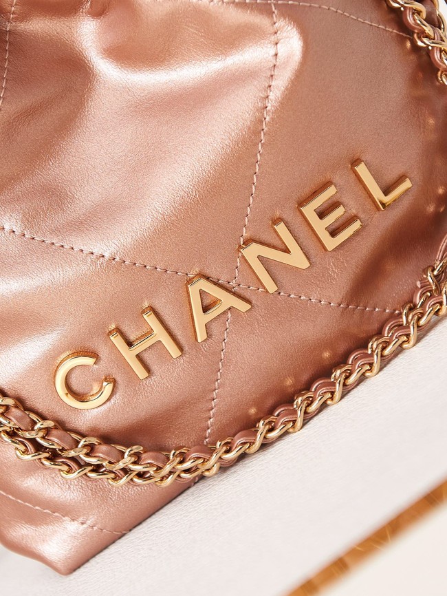 CHANEL 22 MINI HANDBAG AS3980 Copper