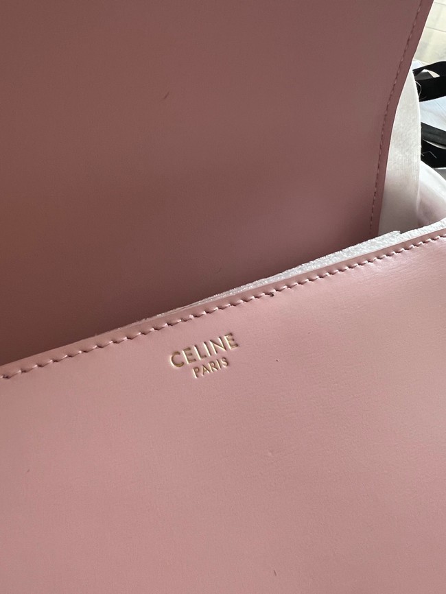 Celine TEEN TRIOMPHE BAG IN SHINY CALFSKIN LIMESTONE 188423 pink