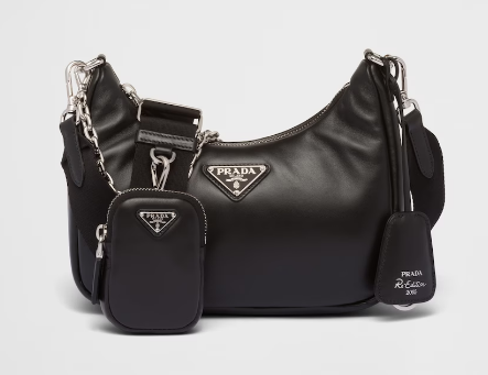 Prada Padded nappa-leather Prada Re-Edition 2005 shoulder bag 1BH204 black