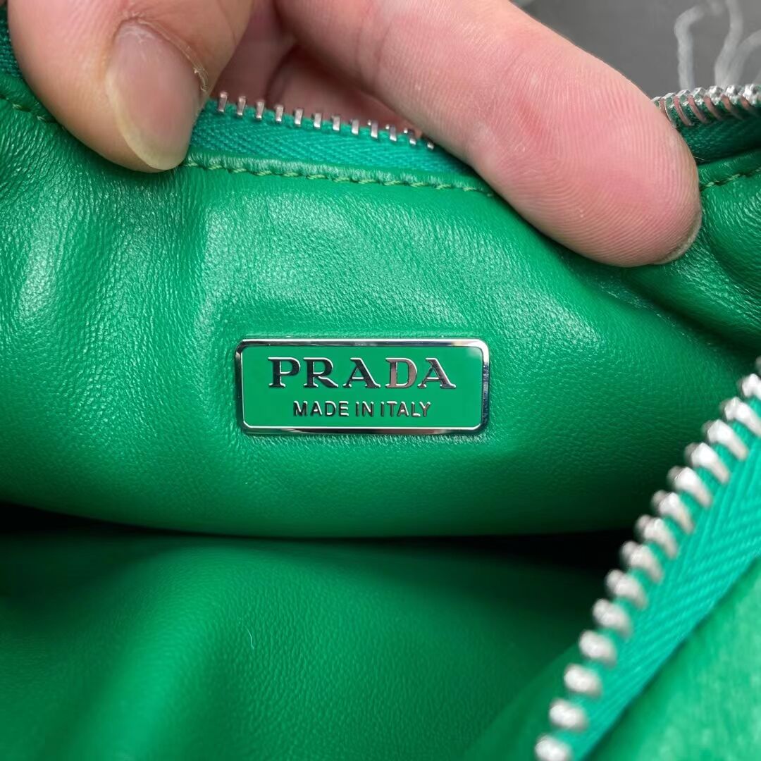 Prada Soft padded nappa leather mini-bag 1BA384 green