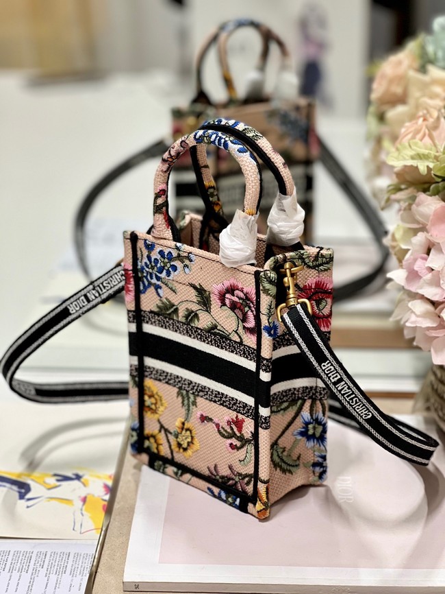 MINI DIOR BOOK TOTE PHONE BAG Embroidery S5555CES-4