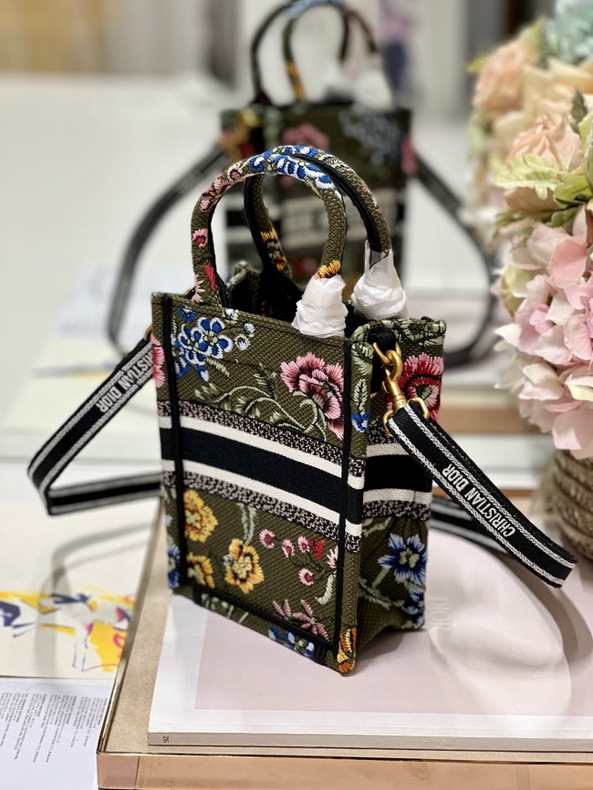 MINI DIOR BOOK TOTE PHONE BAG Embroidery S5555CES-5