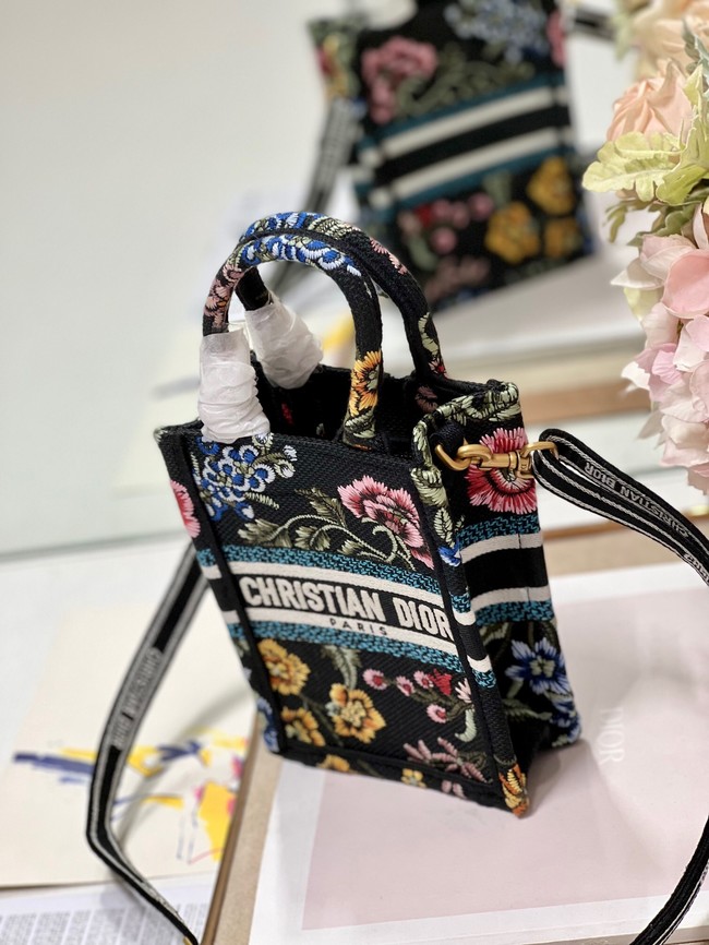 MINI DIOR BOOK TOTE PHONE BAG Embroidery S5555CES-6