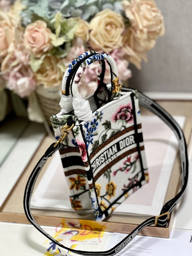 MINI DIOR BOOK TOTE PHONE BAG Embroidery S5555CES-7