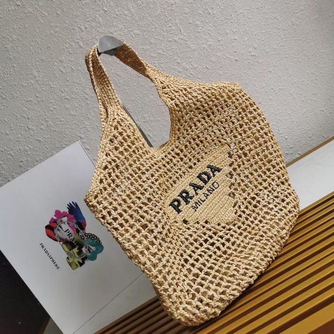 Prada Crochet tote bag 1BG424 apricot