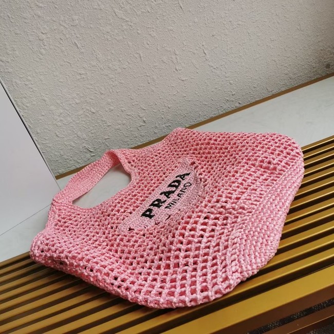 Prada Crochet tote bag 1BG424 pink