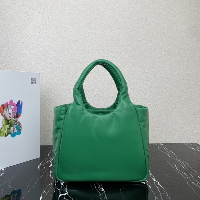 Prada Medium padded Soft nappa leather bag 1BG413 green